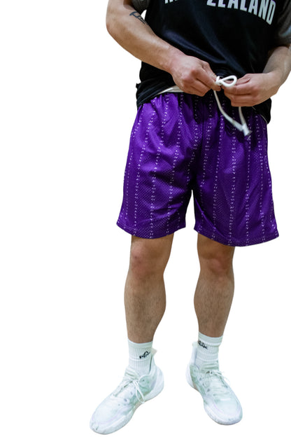 SLATT PINSTRIPE SHORTS "ROYAL PURPLE"