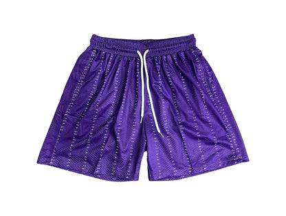 SLATT PINSTRIPE SHORTS "ROYAL PURPLE"