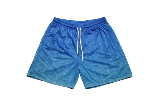 SLATT PINSTRIPE SHORTS "BLUE GRADIENT"